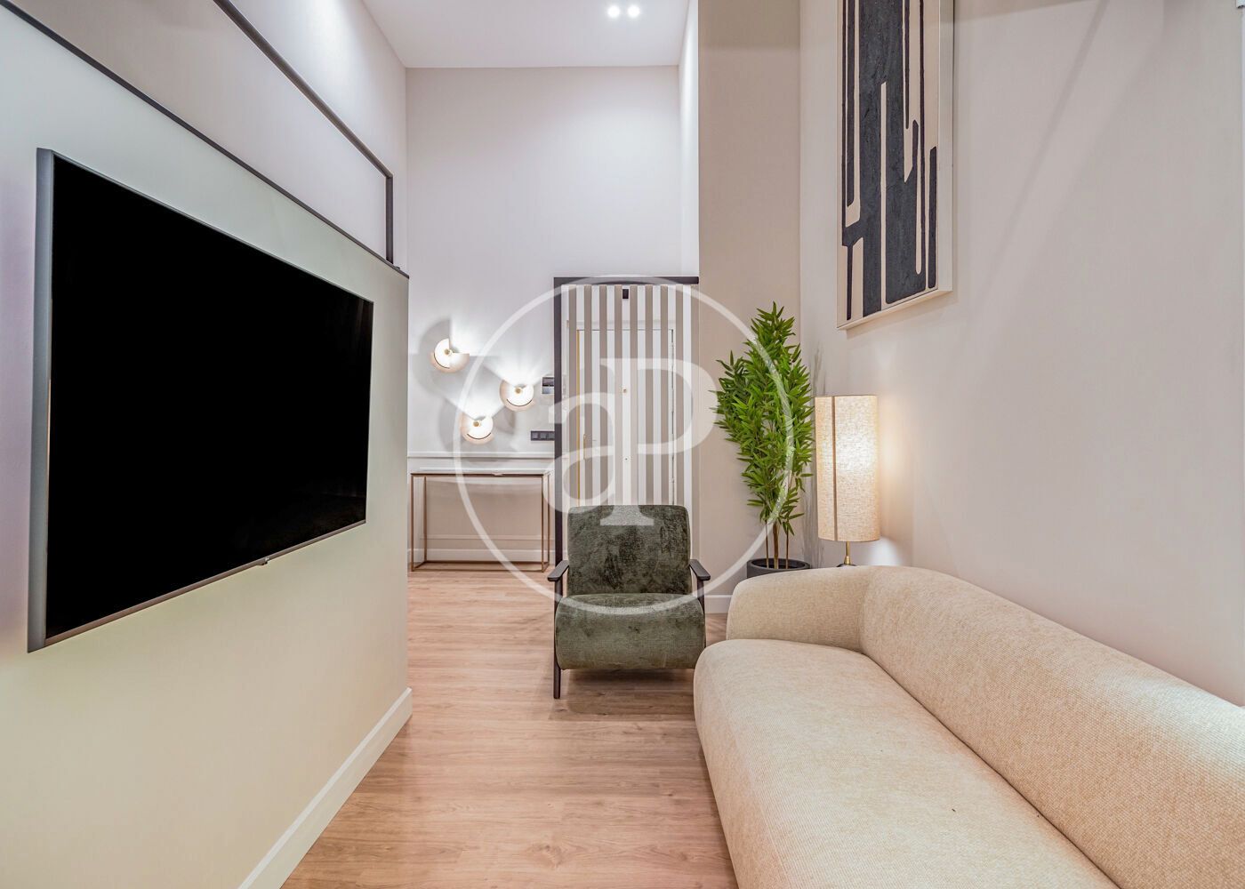 Living room of Flat for sale in  Madrid Capital  with Air Conditioner, Heating and Terrace