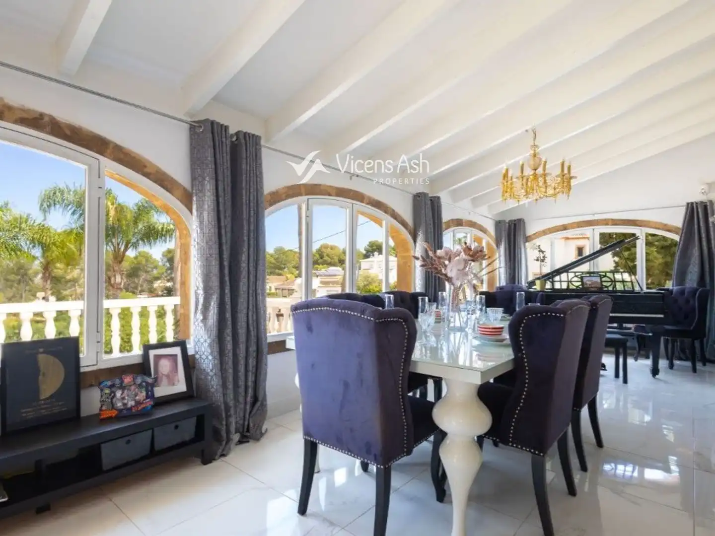 Dining room of Houses for sale in Jávea / Xàbia  with Air Conditioner, Terrace and Storage room