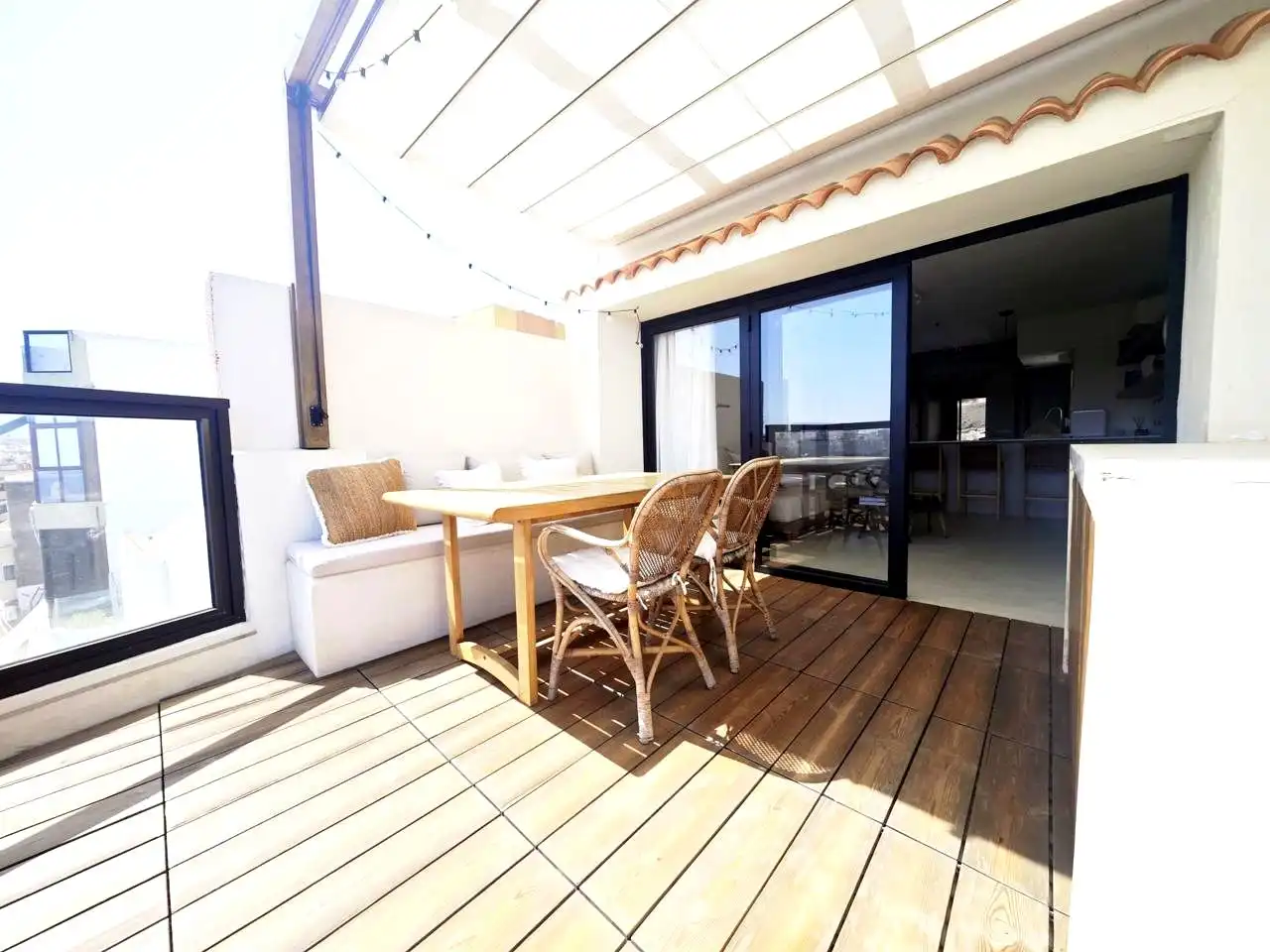 Terraza de Apartamento de alquiler en Telde con Terraza, Amueblado y Internet