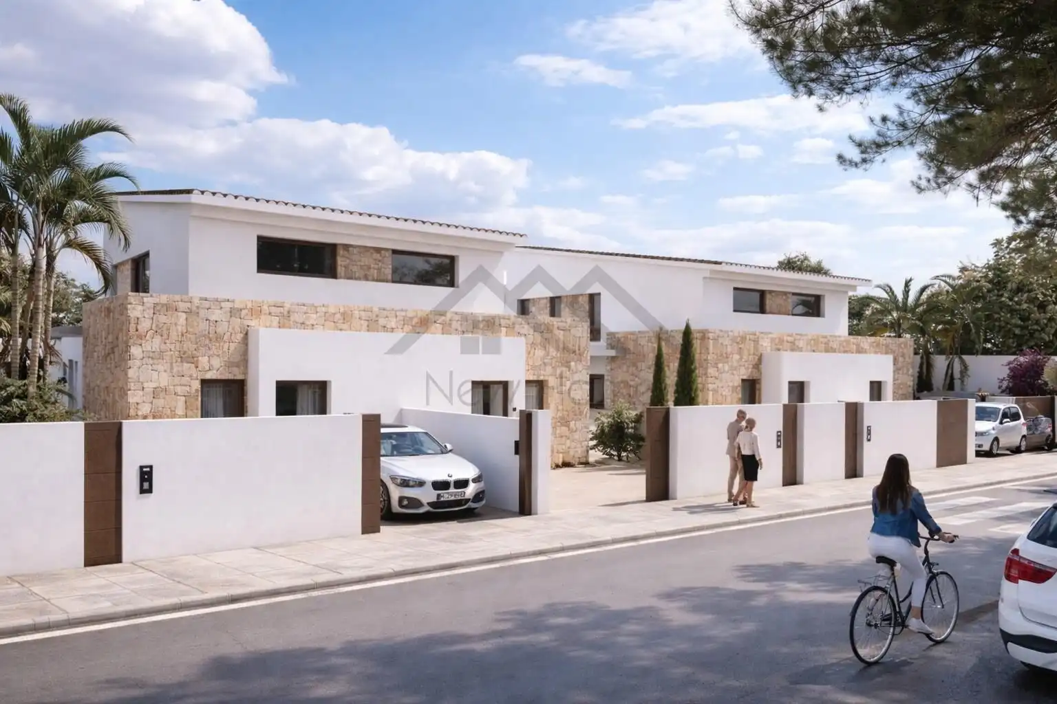 Vista exterior de Casa adosada en venda en Benaguasil amb Jardí privat, Terrassa i Piscina
