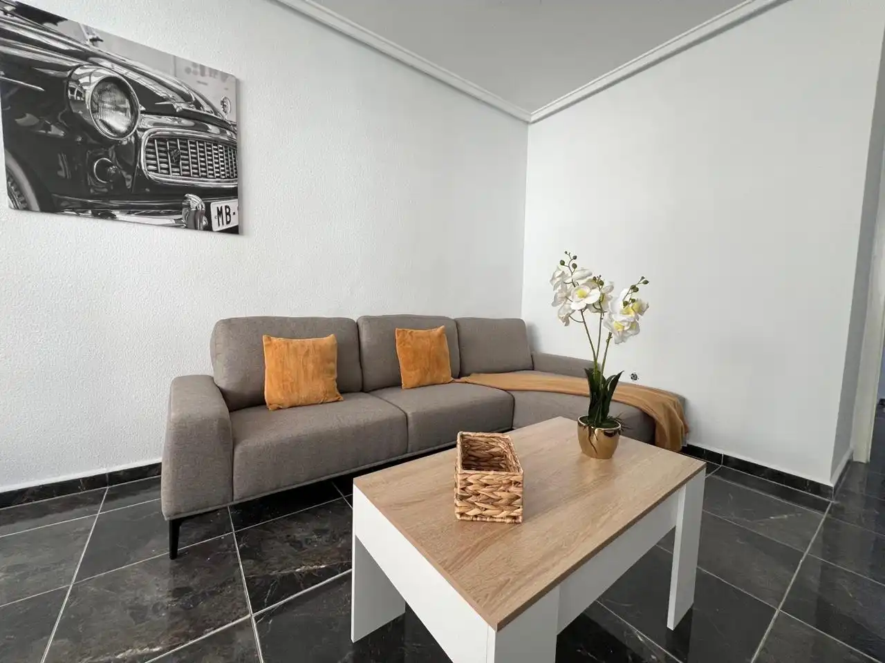 Wohnzimmer von Wohnung zur Miete in Madrid