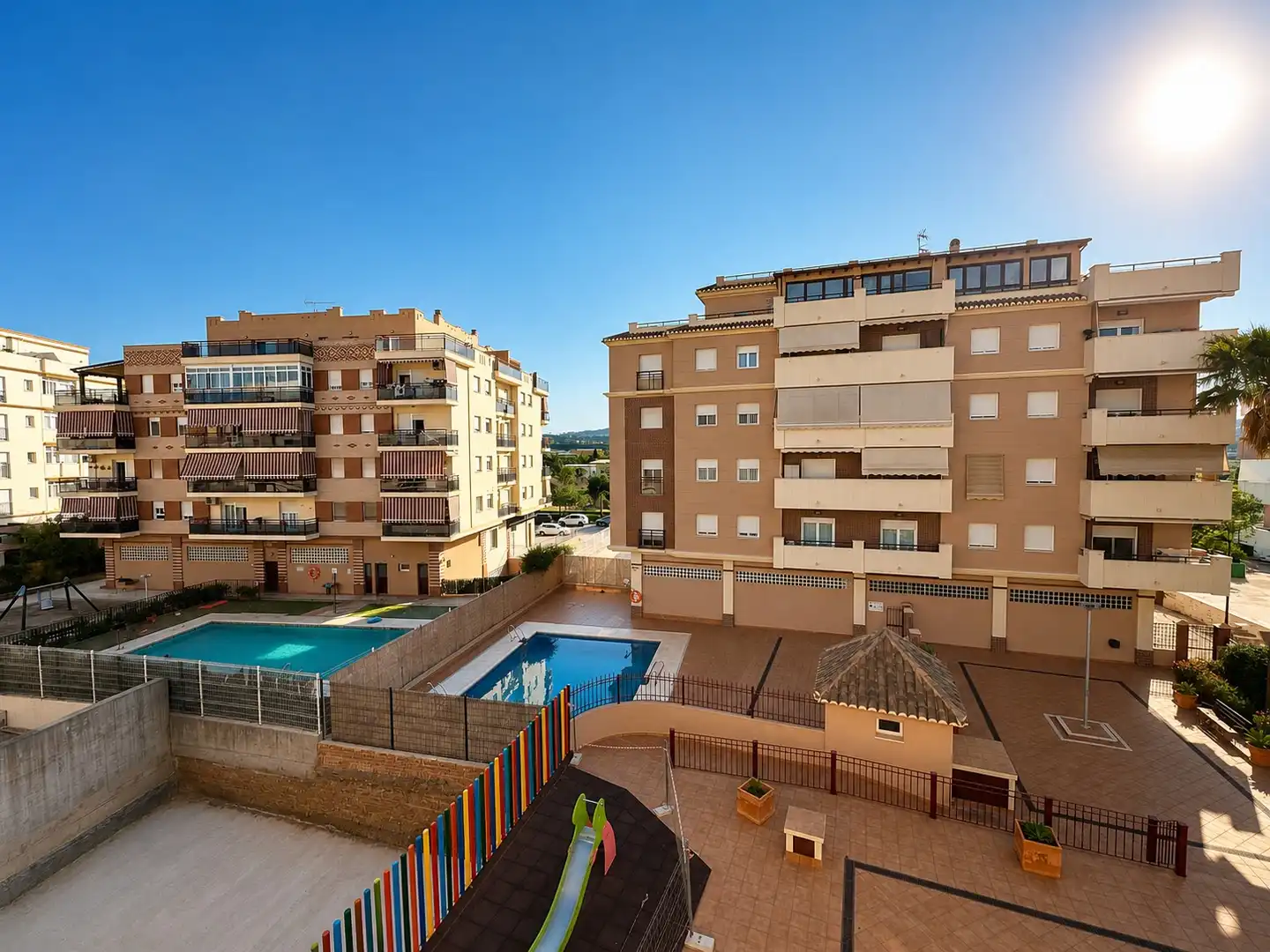 Swimming pool of Flat for sale in Vélez-Málaga  with Parquet flooring, Terrace and Storage room