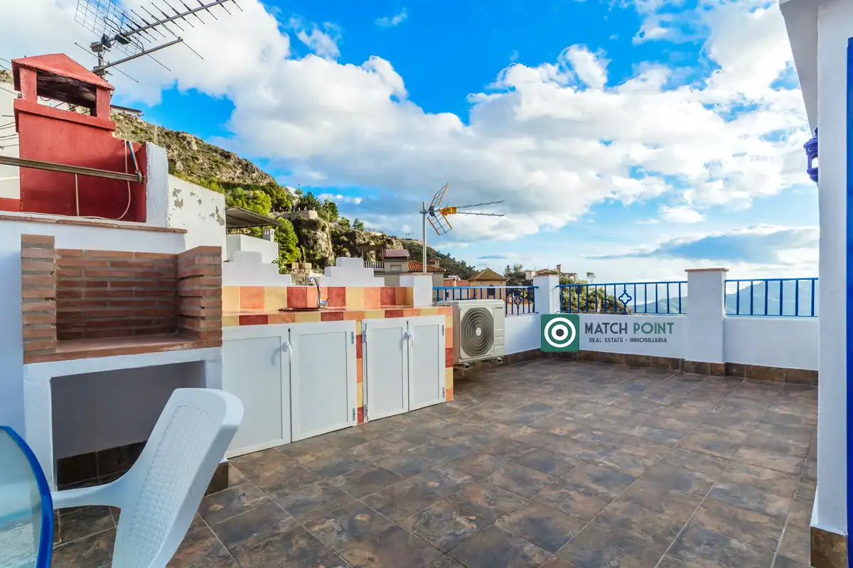 Terrace of Detached homes for rent in Lentegí  with Furnished