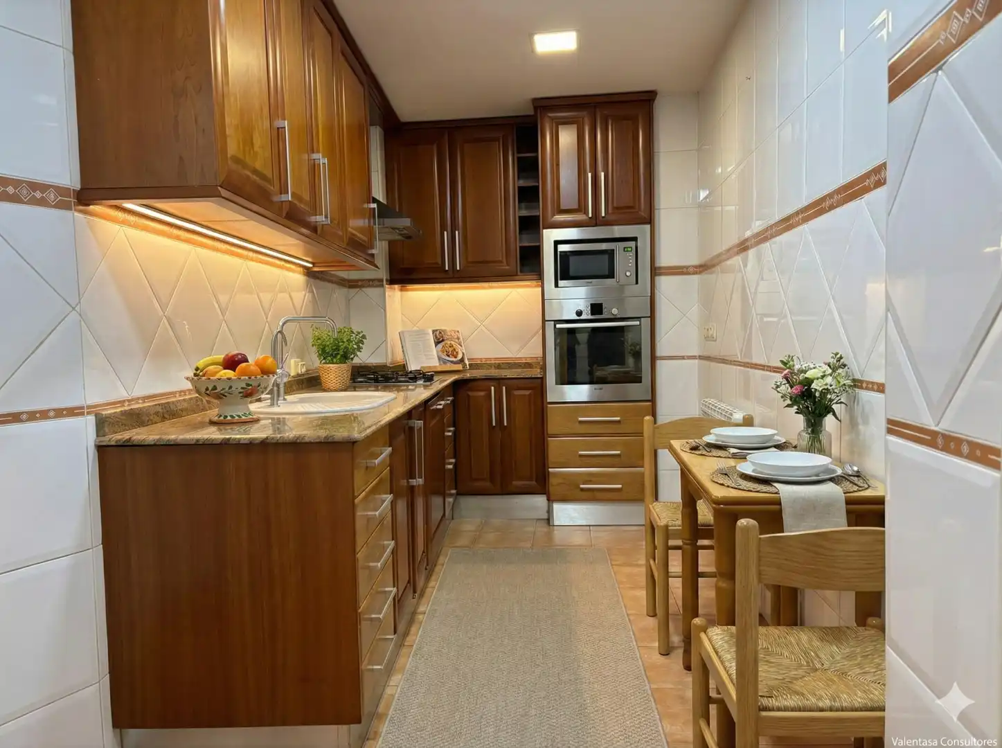 Cocina de Casa adosada en venta en Siete Aguas con Calefacción, Terraza y Amueblado