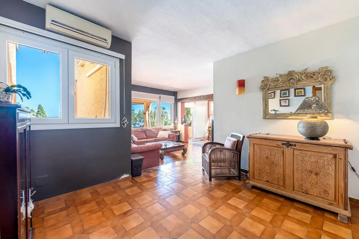 Living room of Houses for sale in Benalmádena  with Air Conditioner, Private garden and Terrace