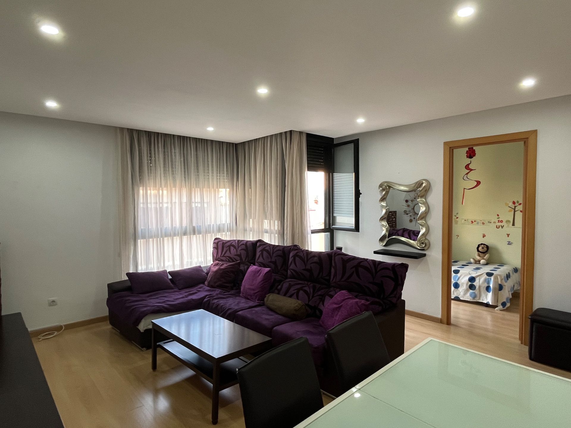 Living room of Flat for sale in Cambrils  with Air Conditioner, Parquet flooring and Terrace