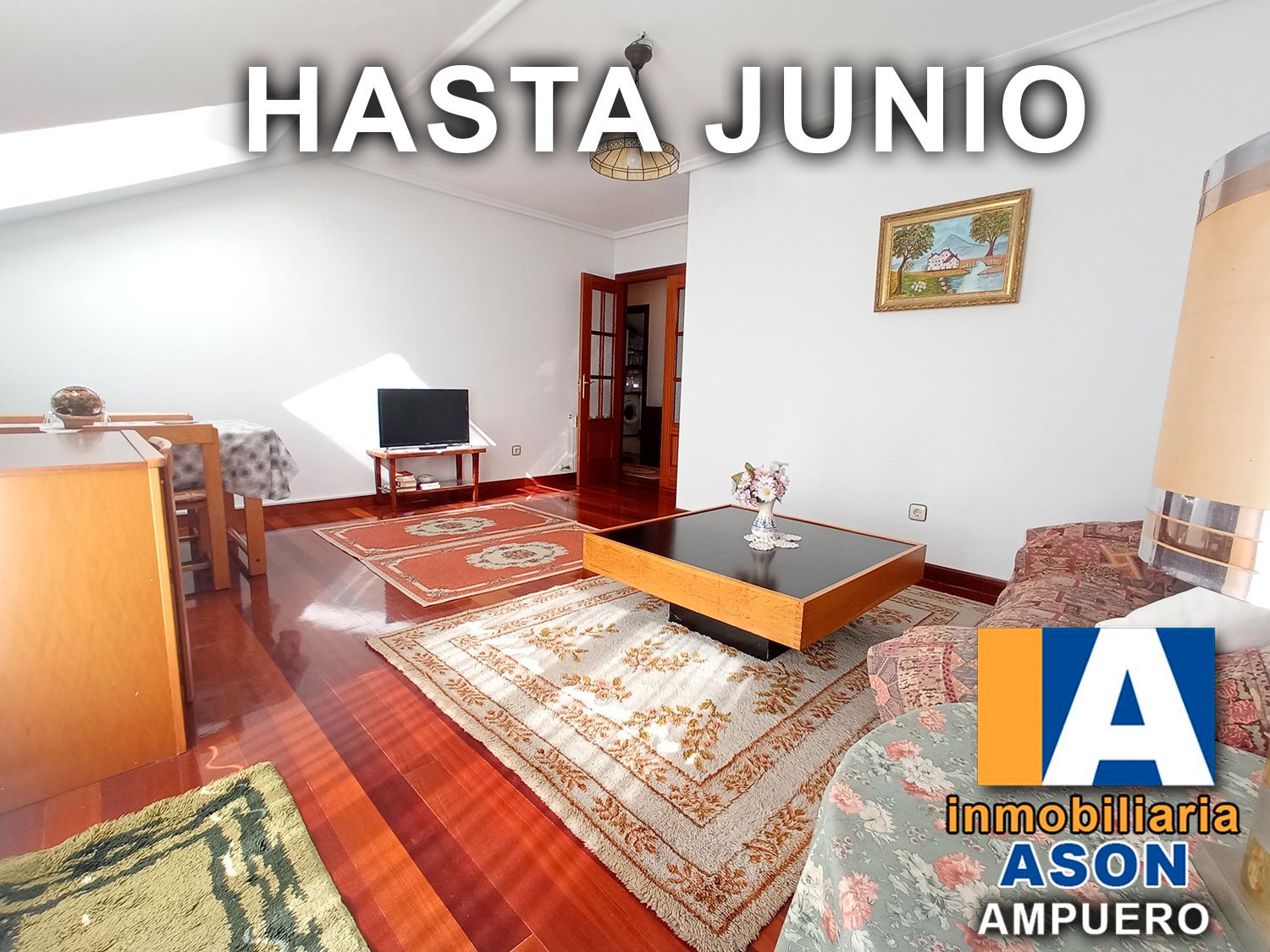 Living room of Flat to rent in Ampuero  with Heating, Parquet flooring and Furnished