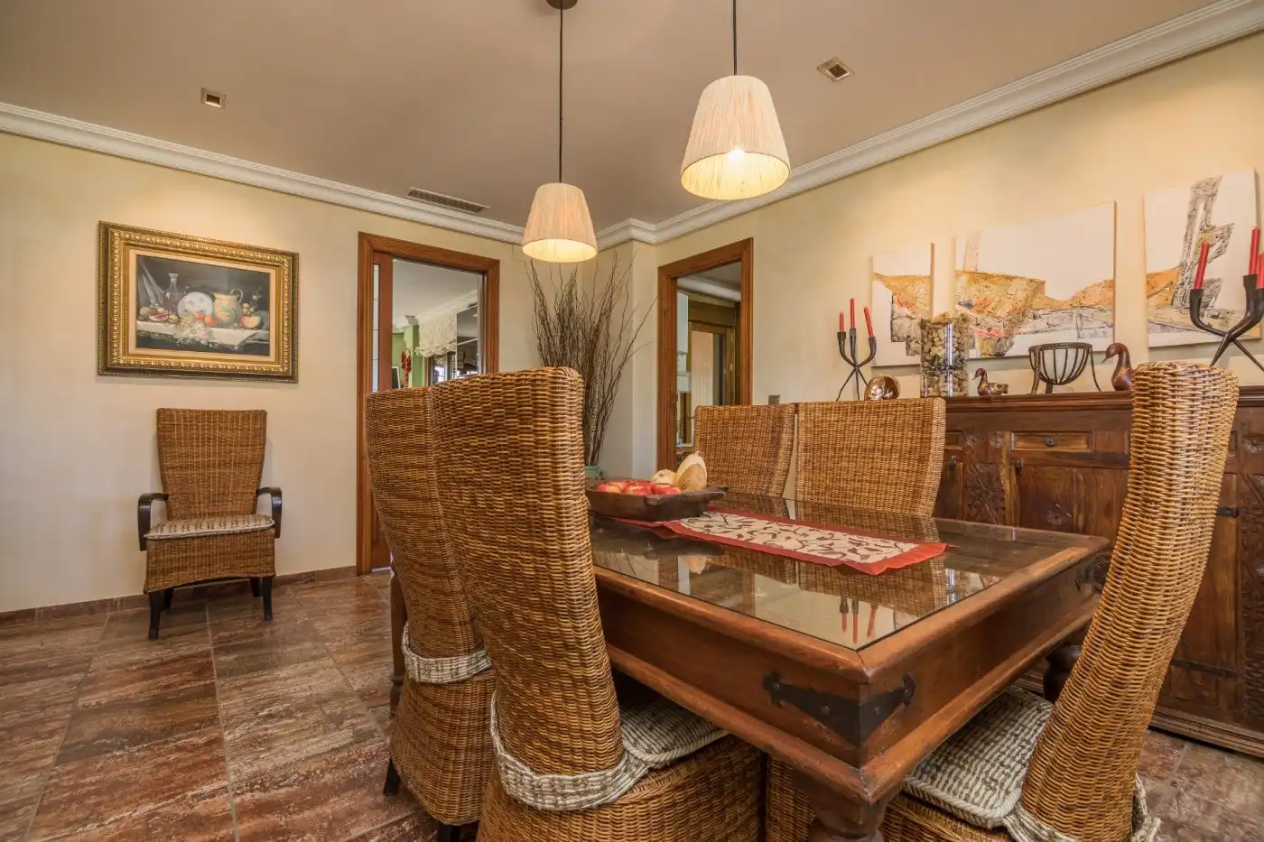 Dining room of Houses for sale in Elche / Elx  with Air Conditioner, Private garden and Terrace