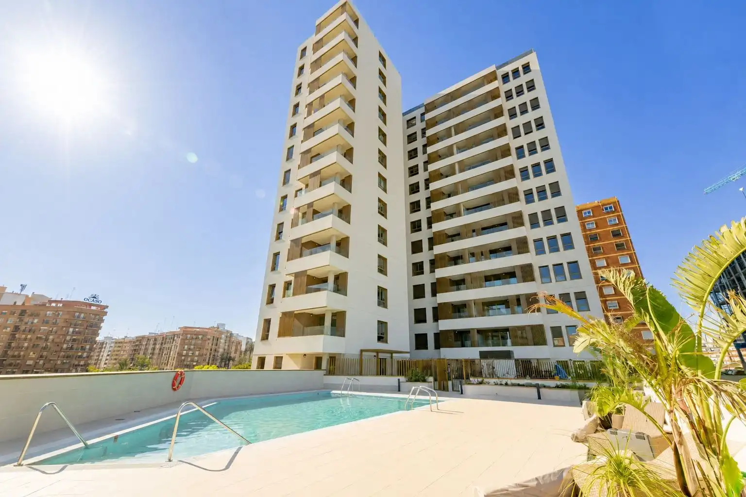 Vista exterior de Piso de alquiler en Valencia con Aire acondicionado, Jardín privado y Parquet