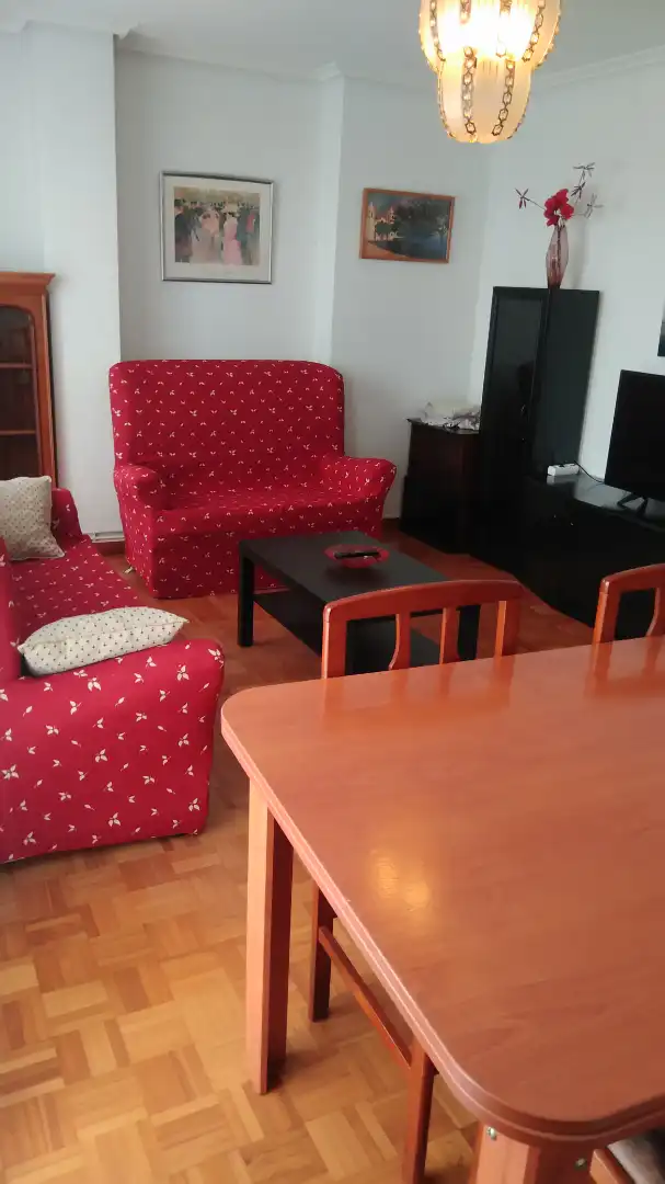 Sala d'estar de Pis de lloguer en Santander amb Calefacció, Moblat i Forn
