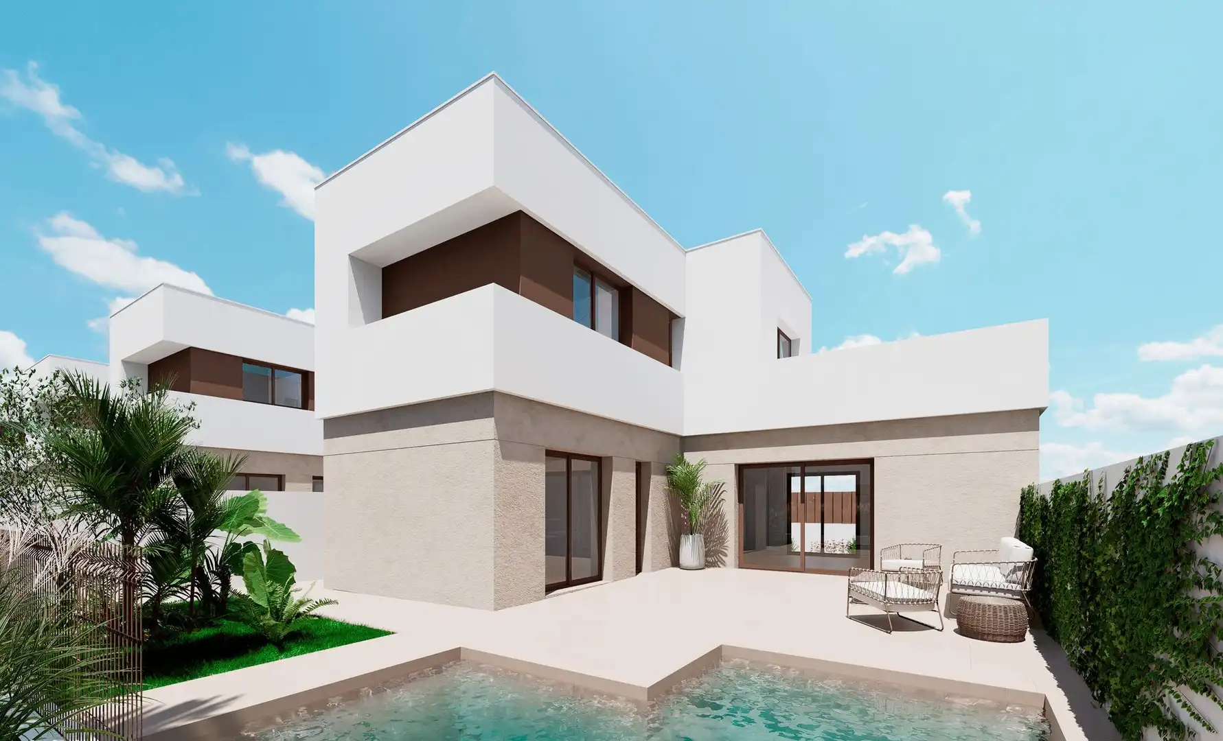 Detached house with pool for sale in Las Lomas de Rame - Bahía Bella