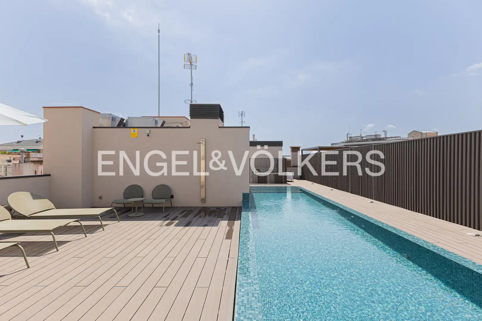 Terrace of Flat for rent in Barcelona  with Air Conditioner, Heating and Parquet flooring