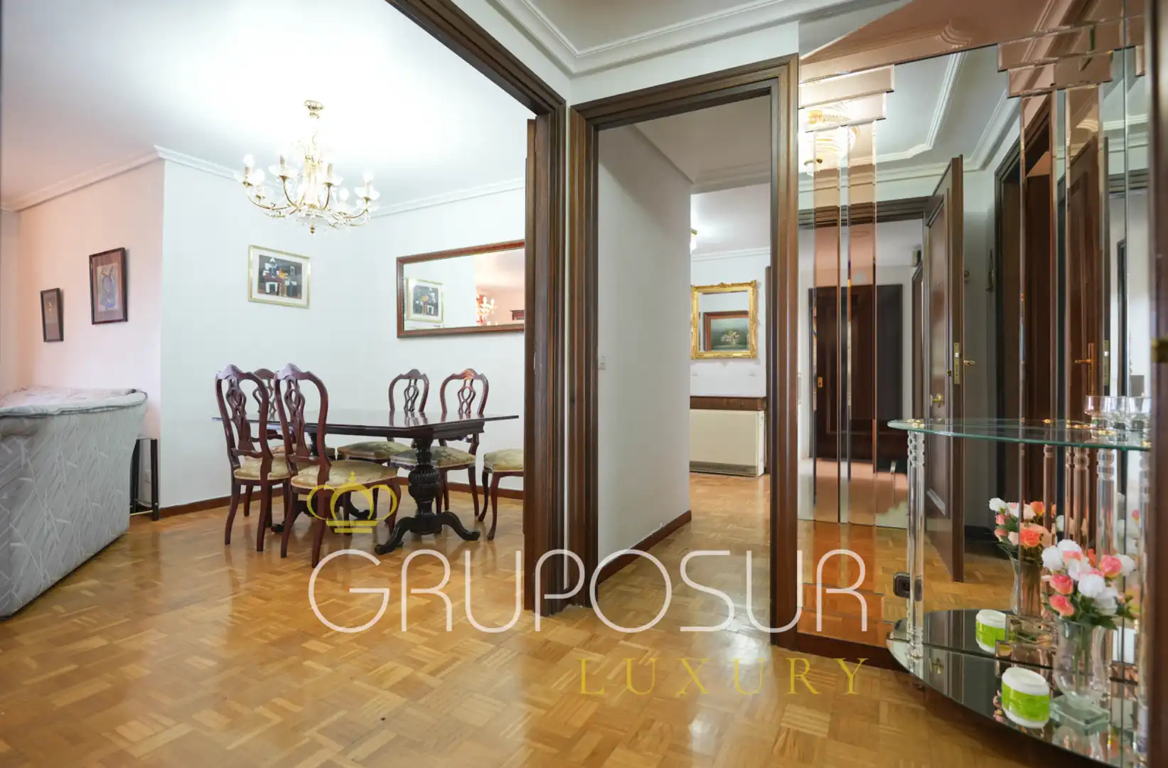 Esszimmer von Wohnung zum Verkauf in Valladolid mit Heizung, Privatgarten und Parkett