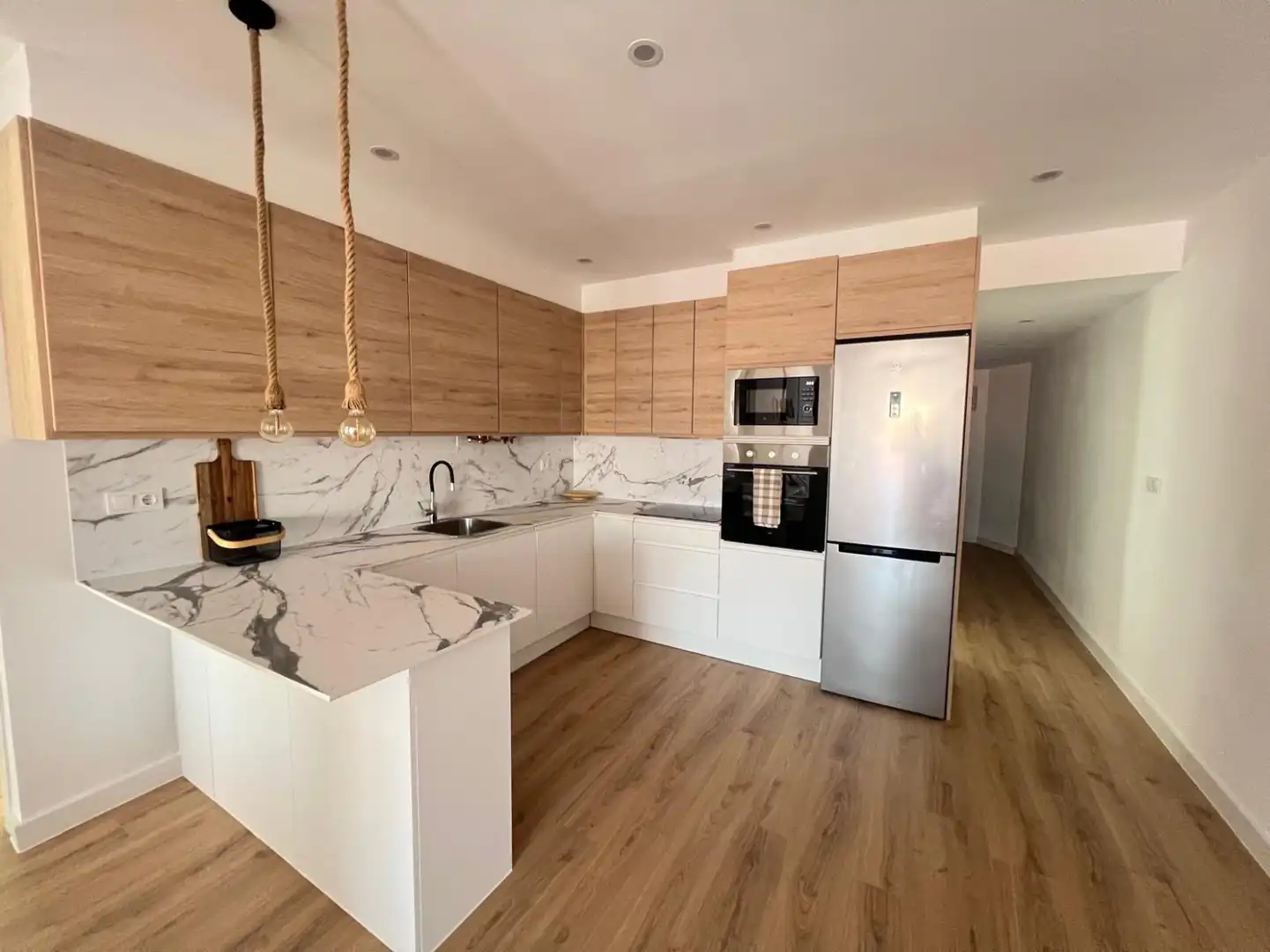 Kitchen of Flat for sale in  Logroño  with Heating, Furnished and Balcony