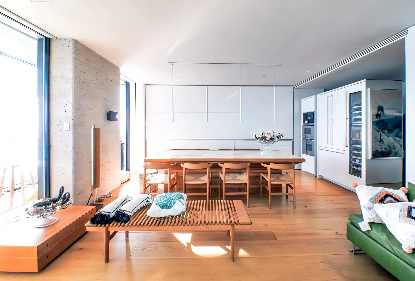 Esszimmer von Wohnungen zum Verkauf in Barcelona mit Klimaanlage, Terrasse und Schwimmbad
