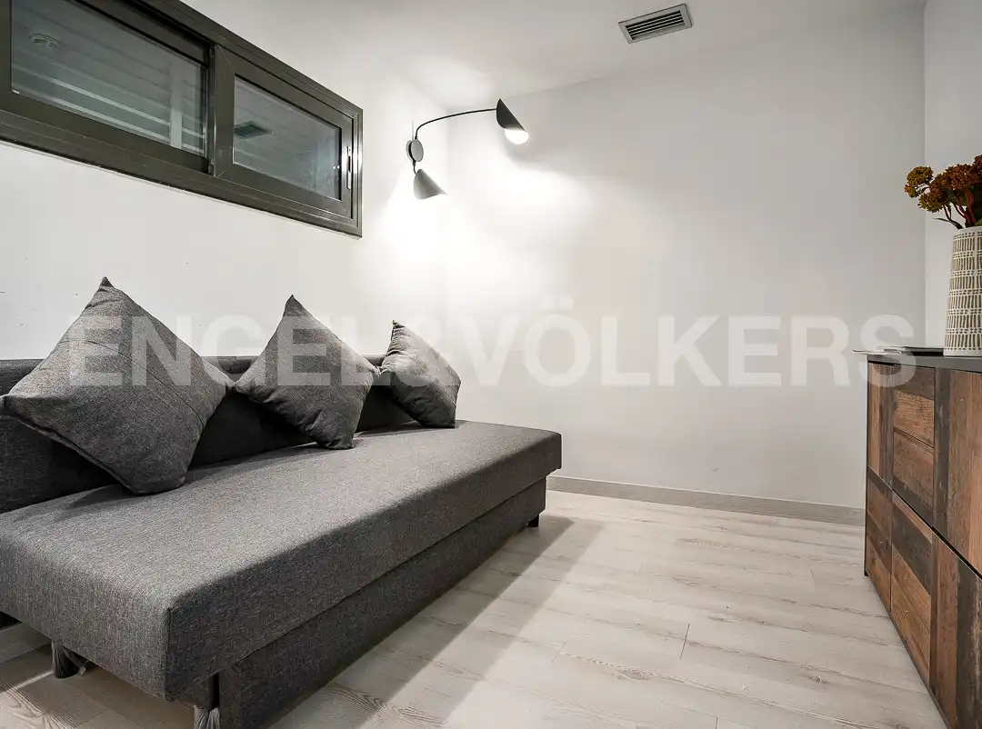 Wohnzimmer von Wohnung zur Miete in L'Hospitalet de Llobregat mit Klimaanlage, Heizung und Parkett