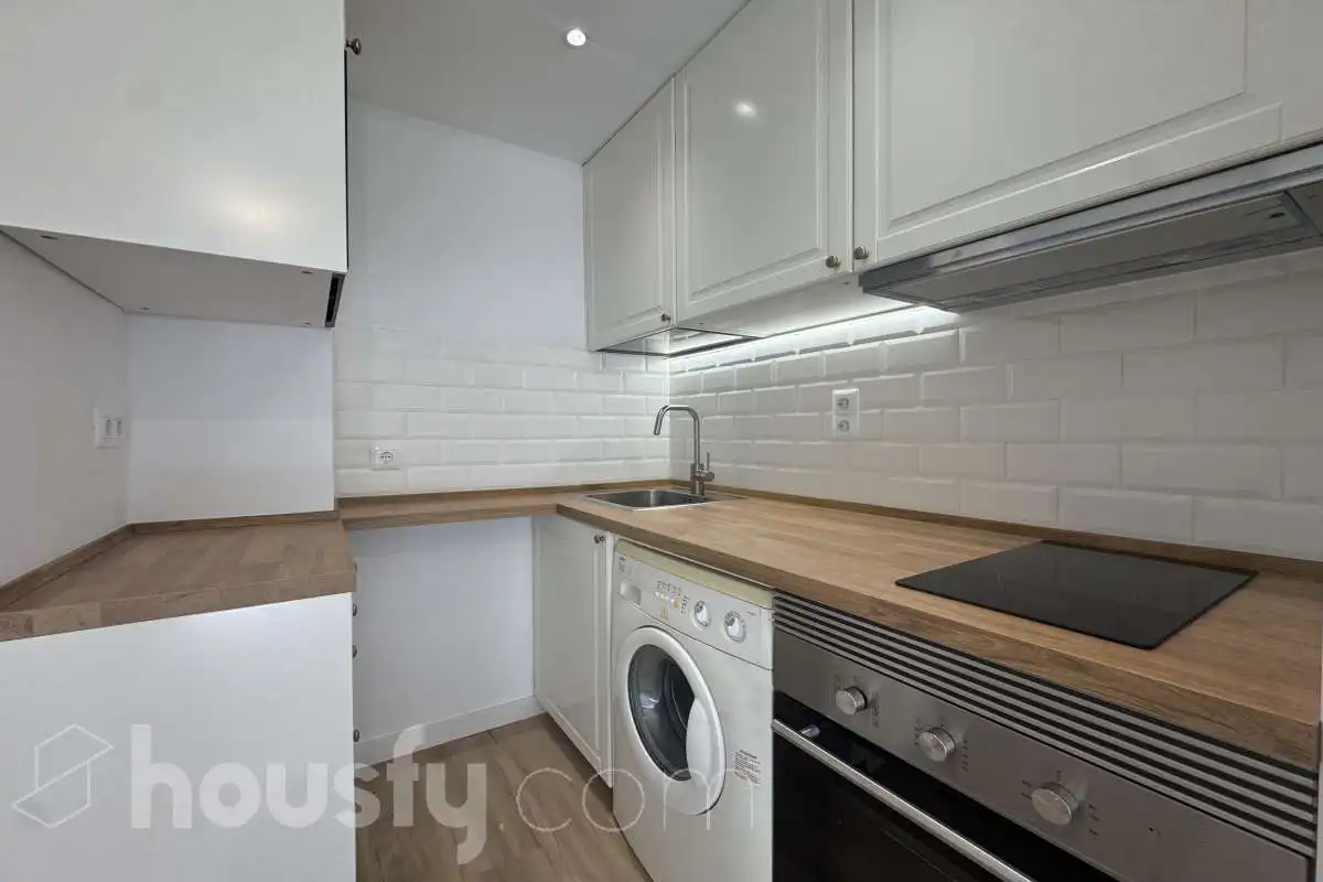 Küche von Wohnung zur Miete in Madrid mit Klimaanlage, Parkett und Abstellraum
