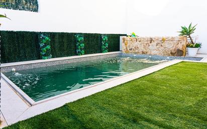 Swimming pool of Single-family semi-detached for sale in Málaga Capital  with Air Conditioner, Private garden and Terrace
