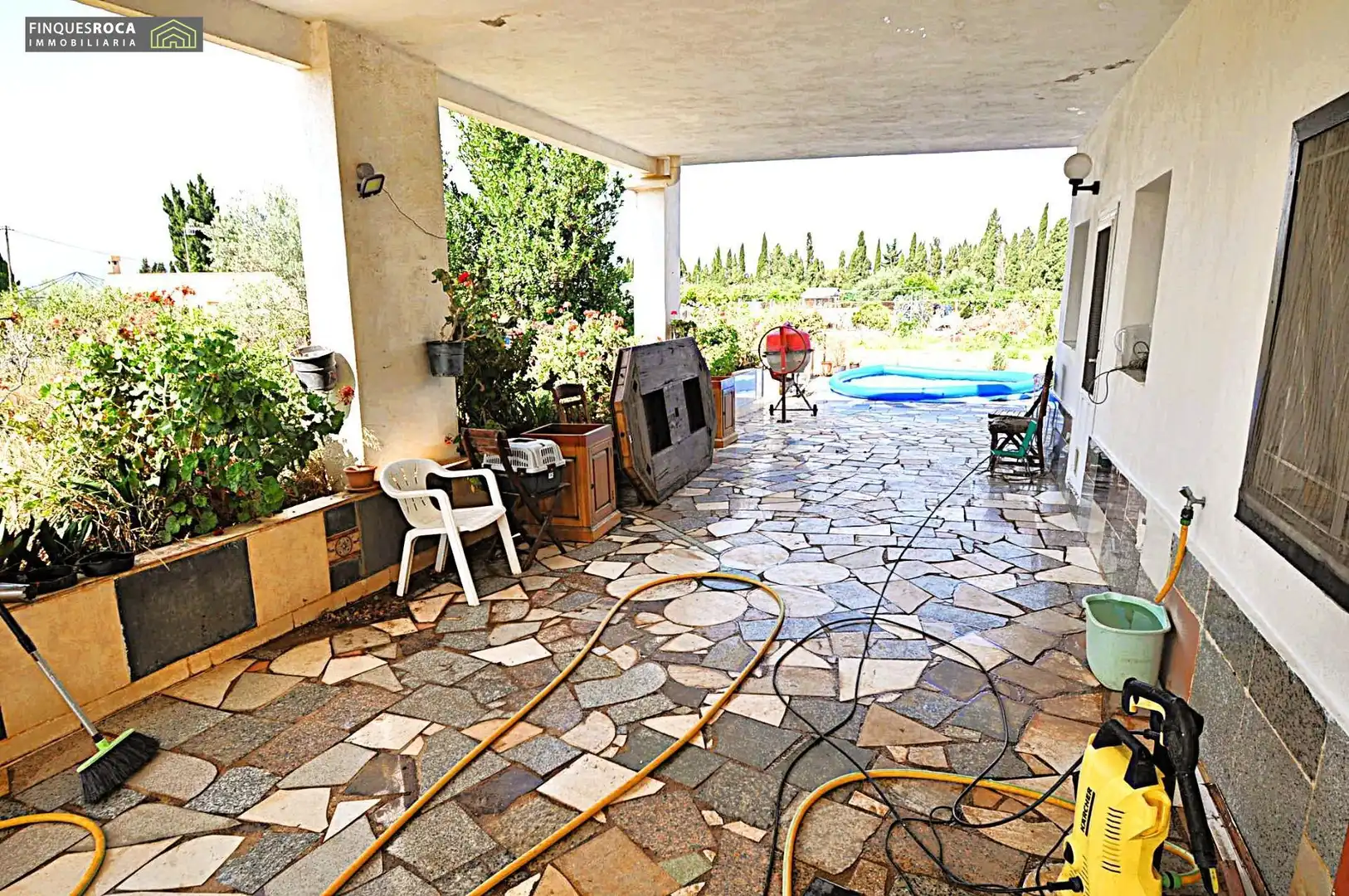 Terraza de Casa o chalet en venta en L'Aldea con Aire acondicionado, Calefacción y Jardín privado