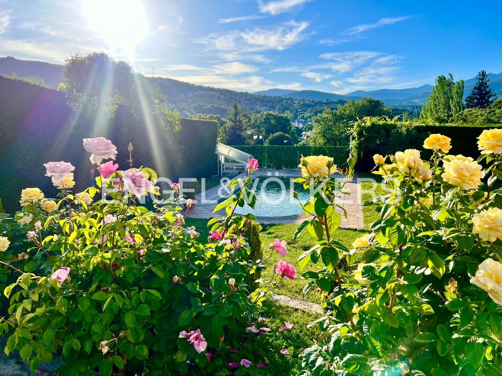 Jardí de Casa o xalet de lloguer en Becerril de la Sierra amb Calefacció, Jardí privat i Terrassa