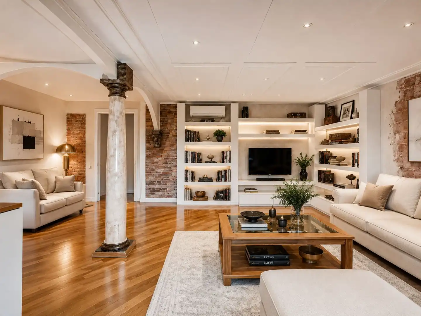 Sala d'estar de Apartament en venda en Barcelona