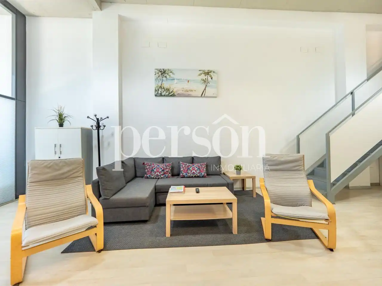 Sala d'estar de Loft de lloguer en Valencia amb Aire condicionat, Calefacció i Terrassa