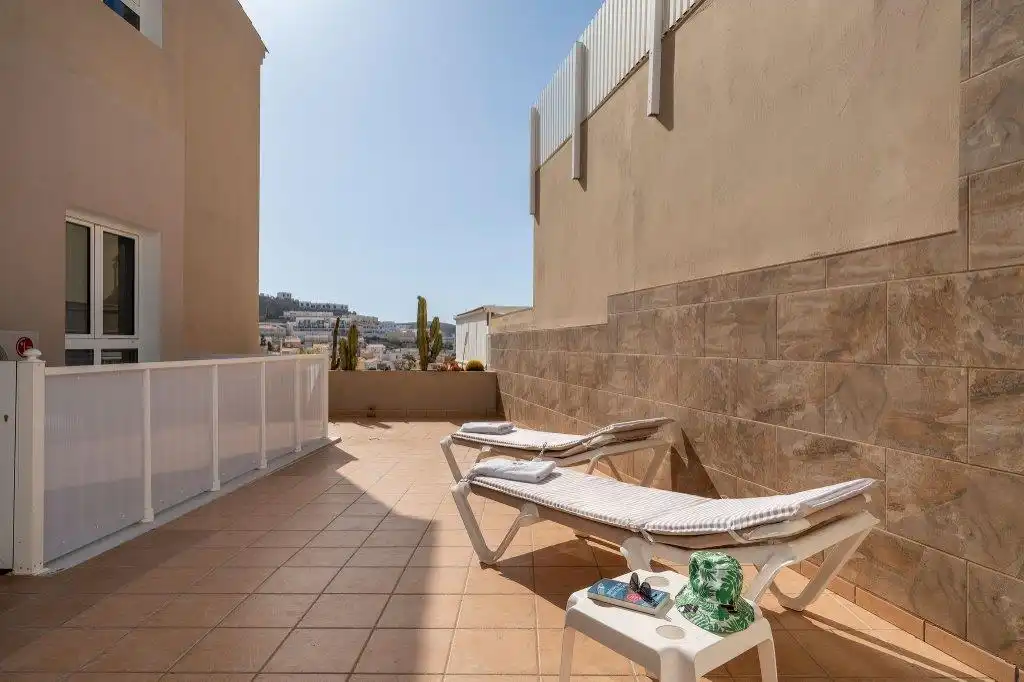 Terraza de Apartamento en venta en Mogán con Aire acondicionado, Parquet y Terraza