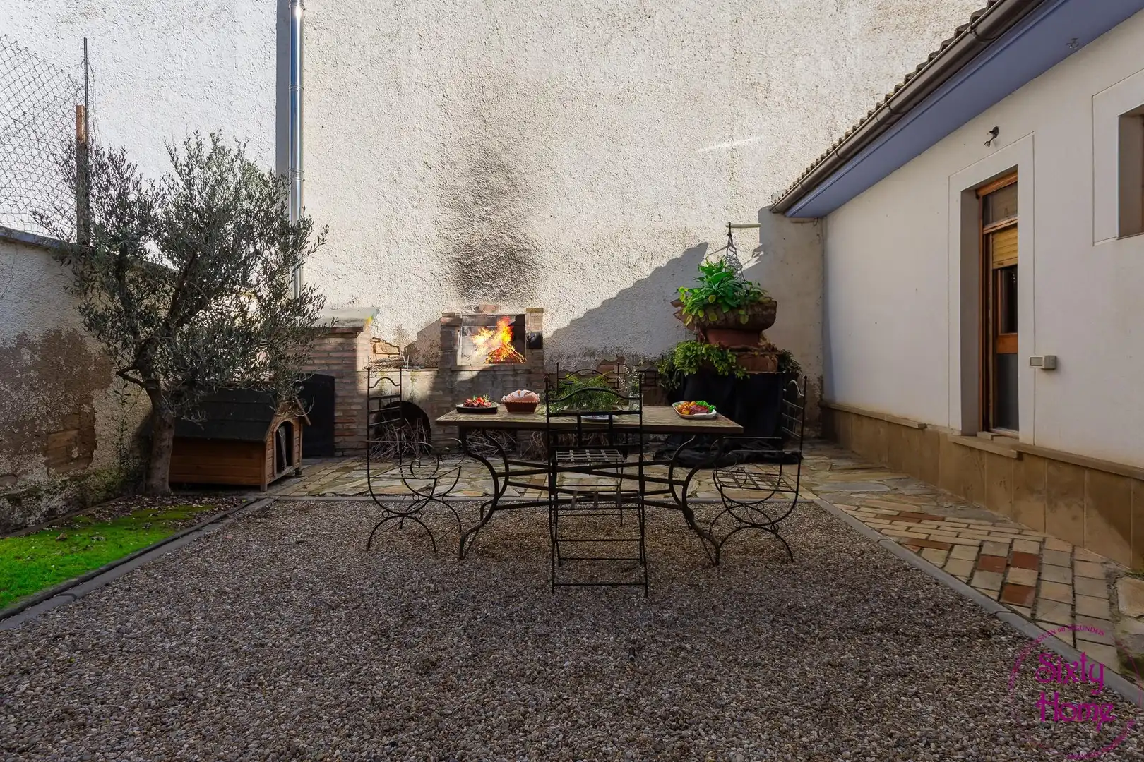Terrassa de Casa adosada en venda en Ejea de los Caballeros amb Aire condicionat, Jardí privat i Terrassa