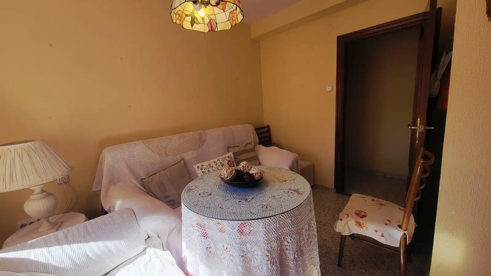 Living room of Flat for sale in Almería  with Terrace and Furnished