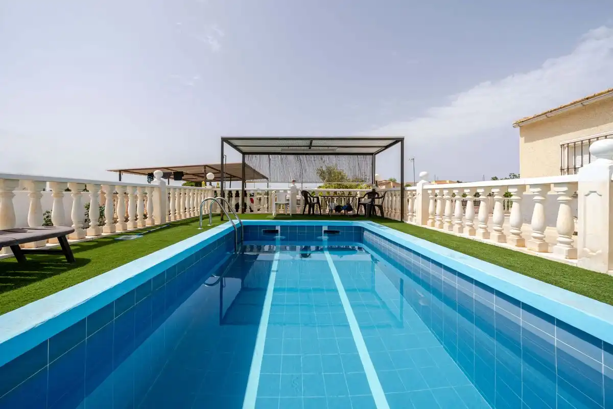 Swimming pool of Houses for sale in Albatera  with Air Conditioner, Heating and Private garden