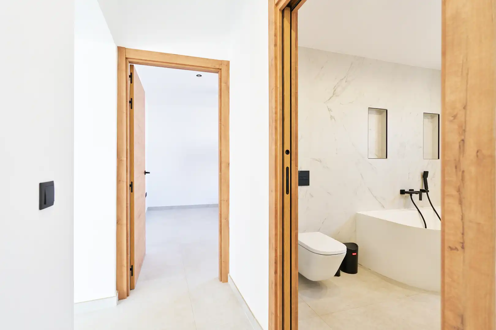 Badezimmer von Haus oder Chalet zum Verkauf in Mijas mit Heizung, Privatgarten und Terrasse