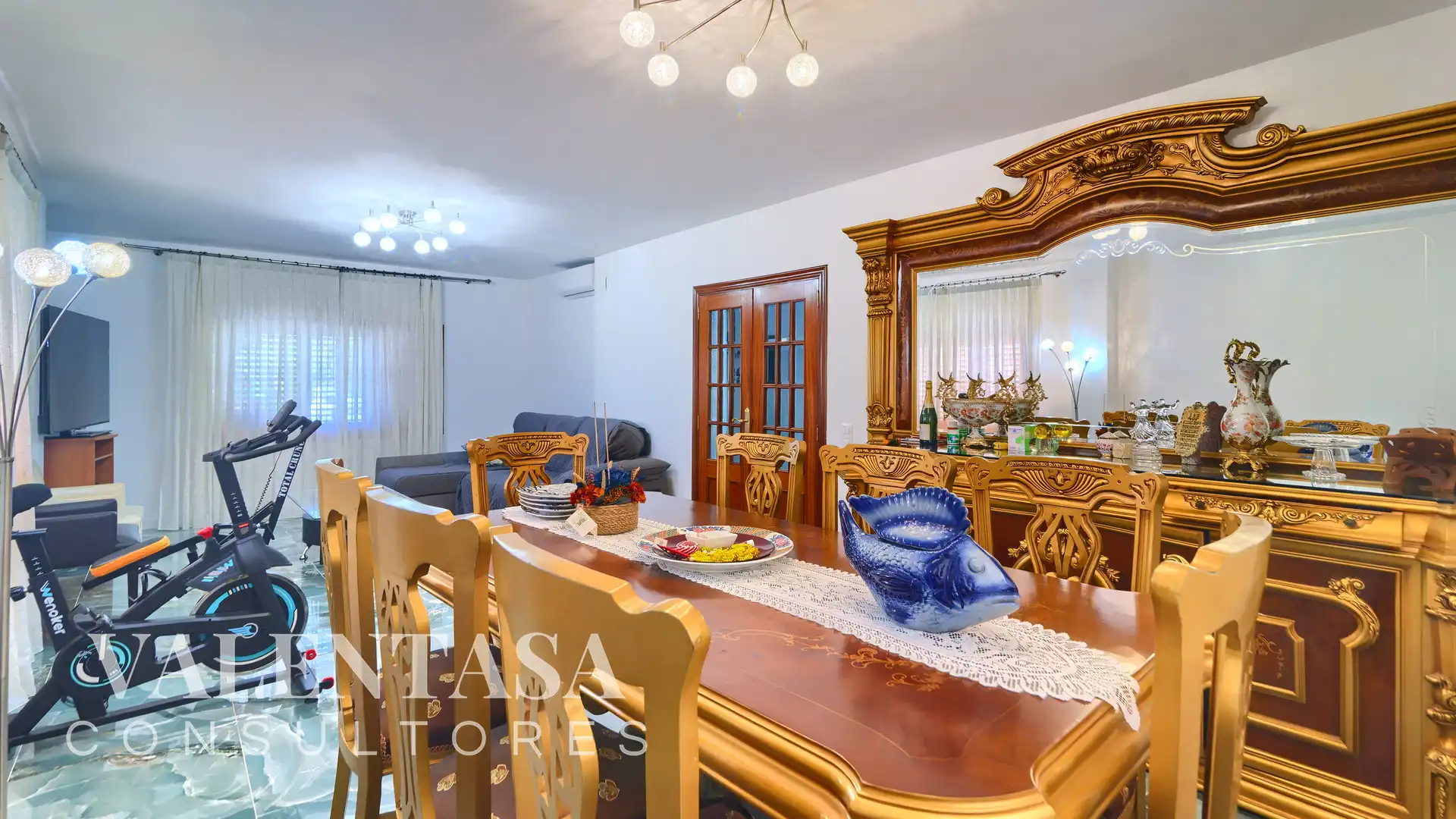 Dining room of Houses for sale in L'Eliana  with Air Conditioner, Heating and Private garden