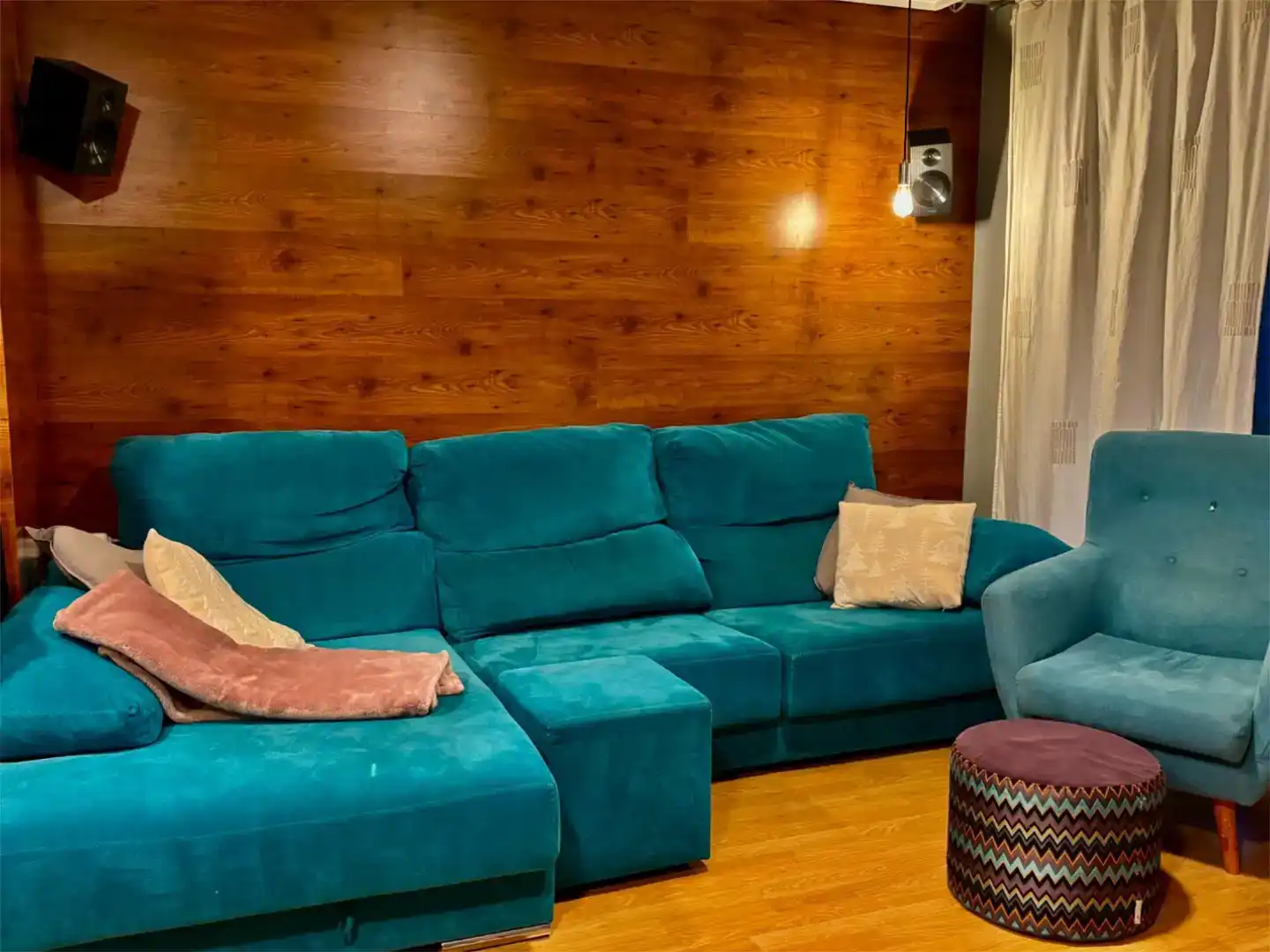 Sala d'estar de Pis en venda en Guadassuar amb Aire condicionat, Jardí privat i Parquet