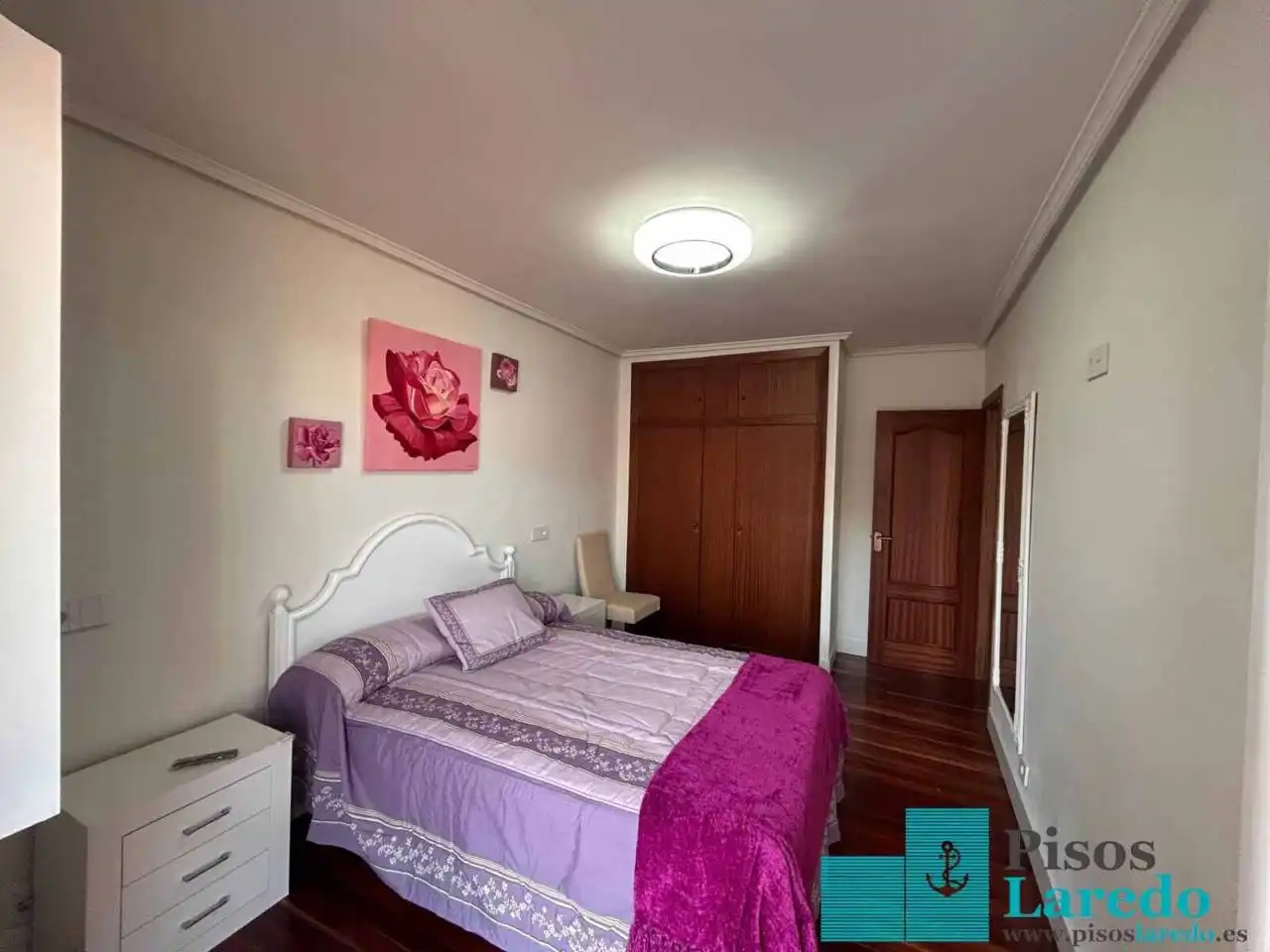 Bedroom of Flat for rent in Laredo  with Heating, Terrace and Furnished