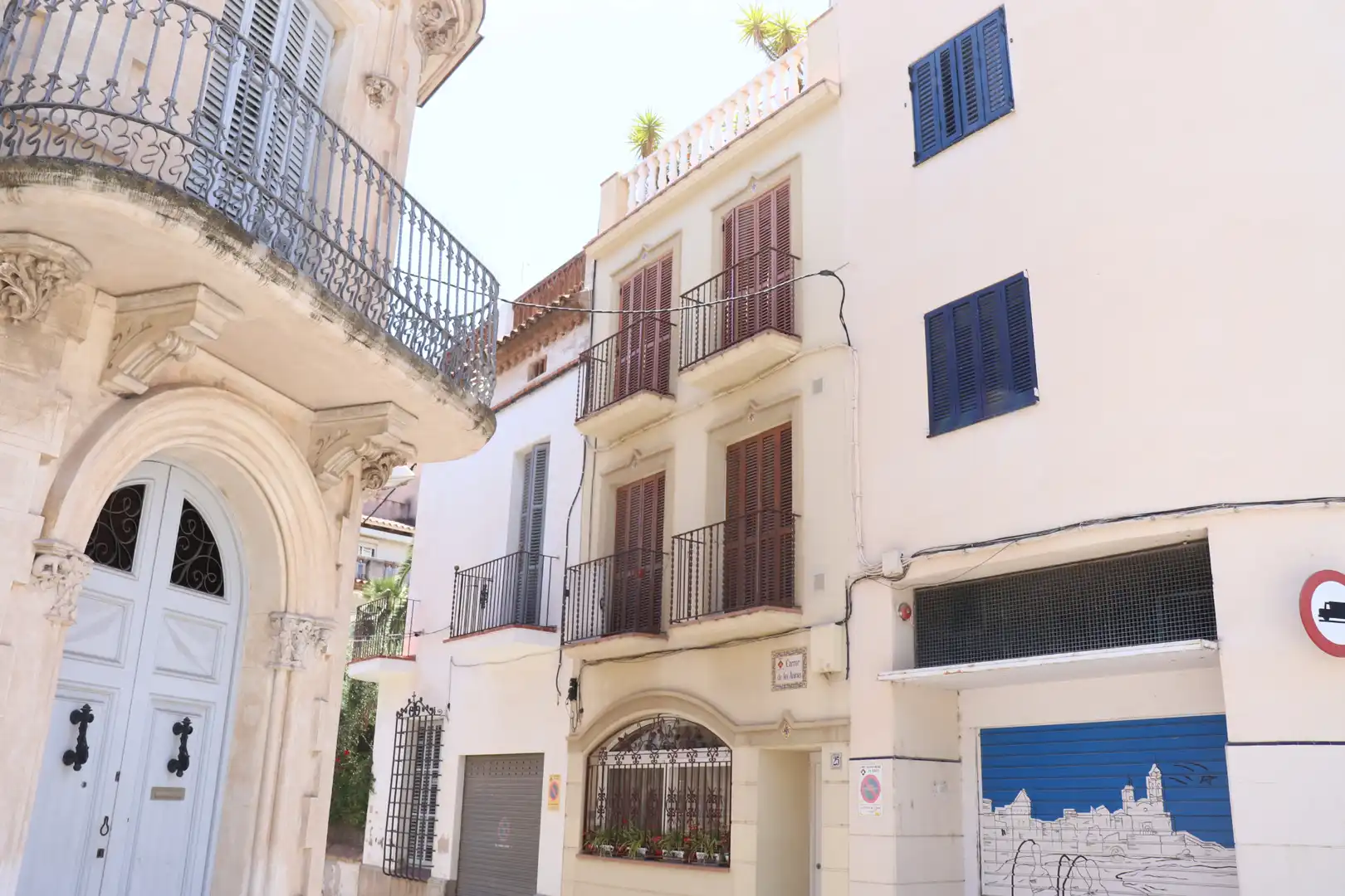 Vista exterior de Pis en venda en Sitges amb Aire condicionat, Calefacció i Moblat