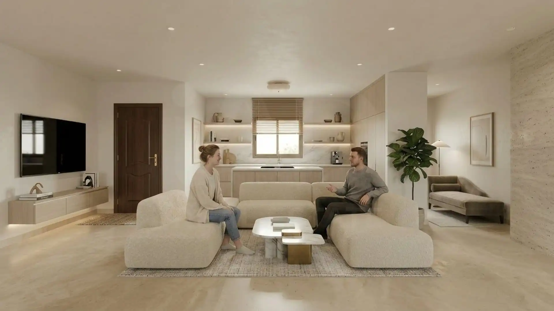 Living room of Houses for sale in Adeje  with Terrace and Swimming Pool
