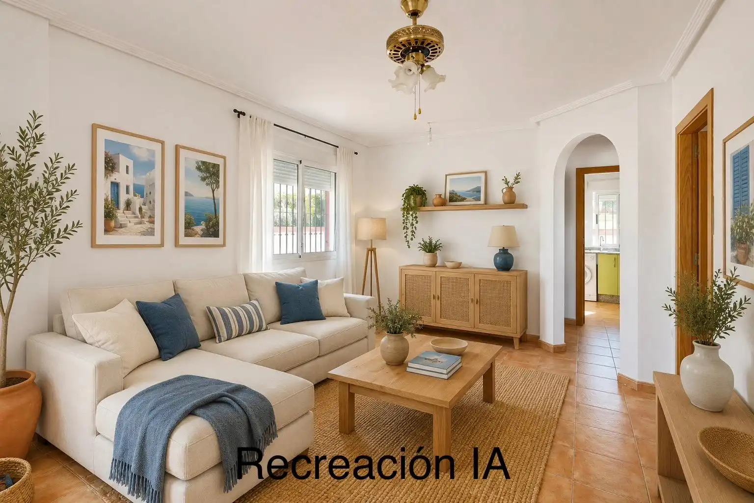 Sala de estar de Casa adosada en venta en Cartagena con Terraza, Trastero y Balcón