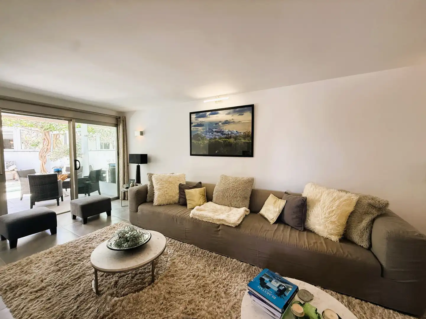 Sala d'estar de Apartament en venda en Eivissa amb Aire condicionat, Terrassa i Piscina