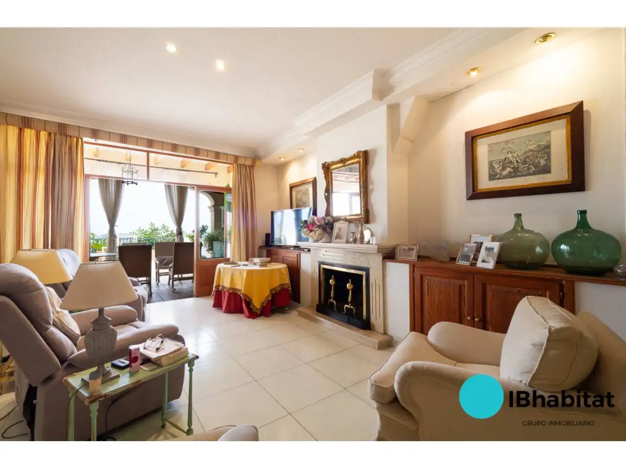 Sala de estar de Casa o chalet en venta en Selva con Terraza y Piscina