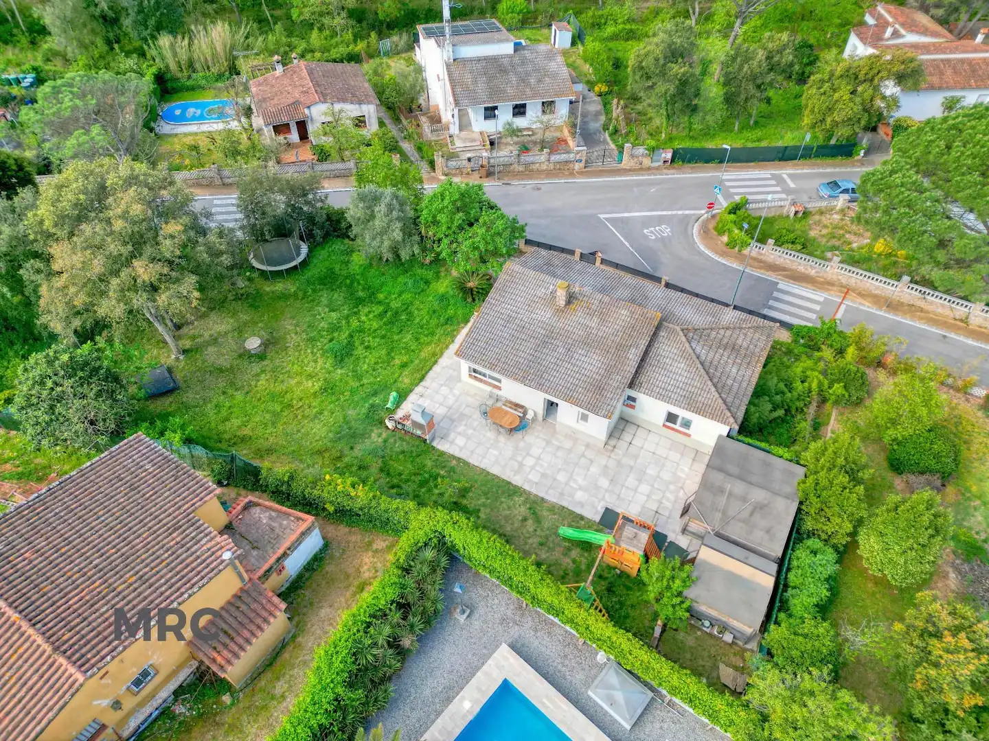 Vista exterior de Casa o xalet en venda en Llagostera amb Aire condicionat, Terrassa i Alarma