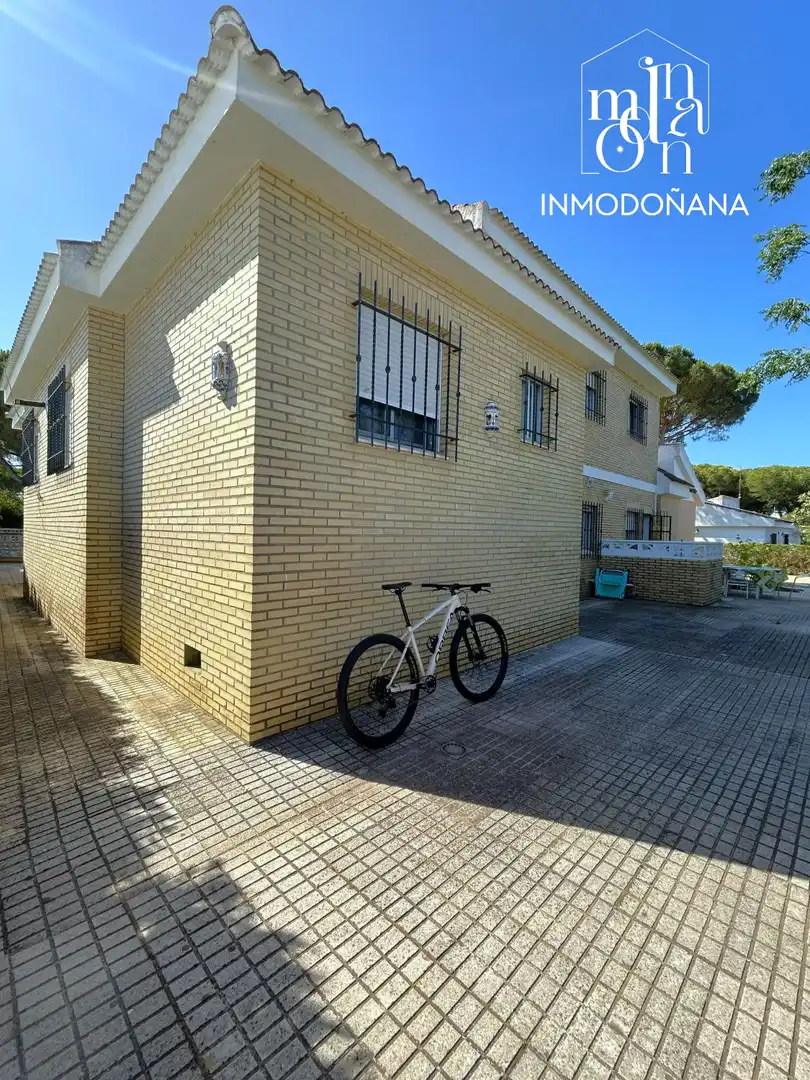 Vista exterior de Casa o xalet en venda en Almonte amb Jardí privat, Terrassa i Moblat