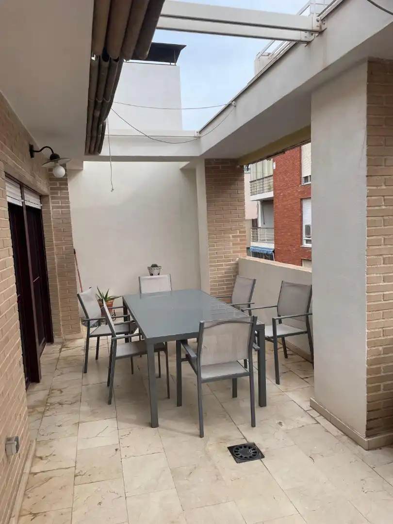 Terrace of Attic for rent in Alicante / Alacant  with Air Conditioner, Terrace and Furnished