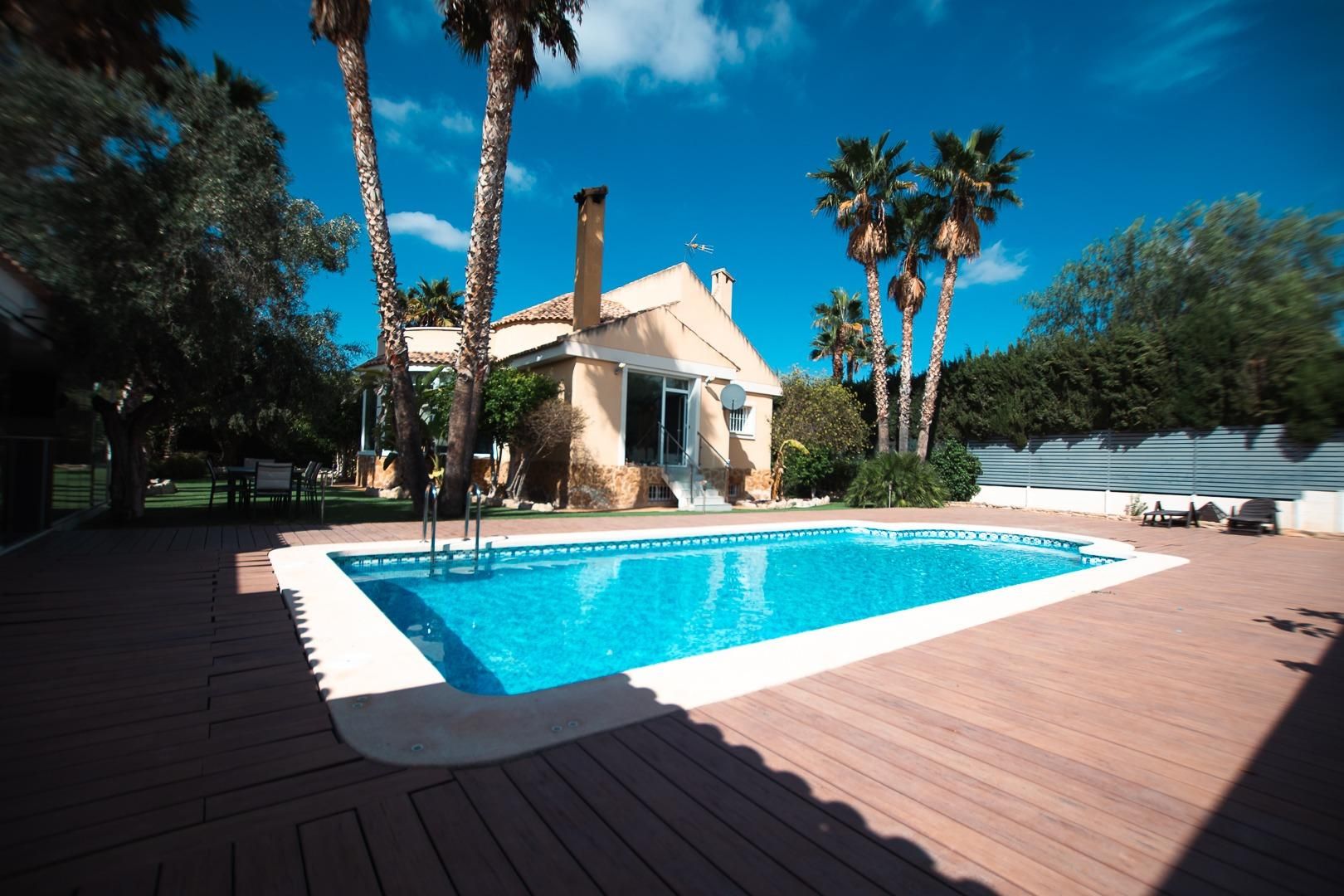 Piscina de Casa o chalet en venta en Mutxamel con Aire acondicionado, Jardín privado y Terraza