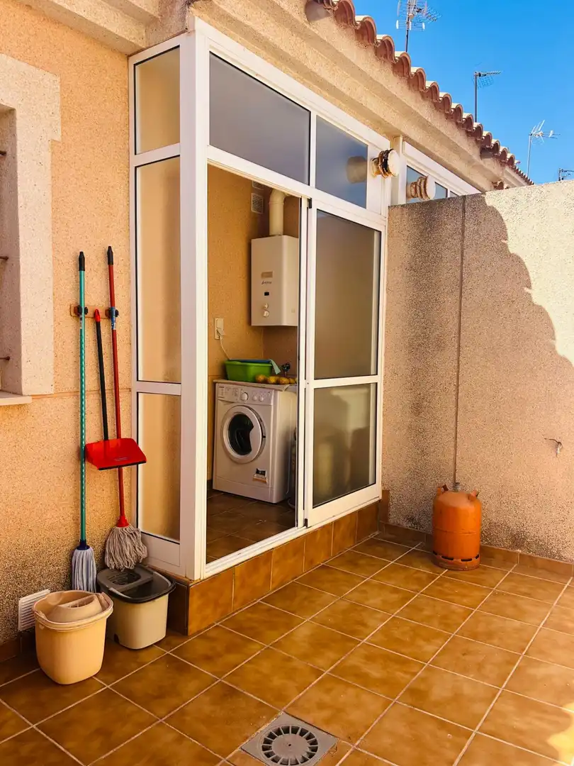 Terrasse von Einfamilien-Reihenhaus zum Verkauf in San Javier mit Klimaanlage, Terrasse und Möbliert