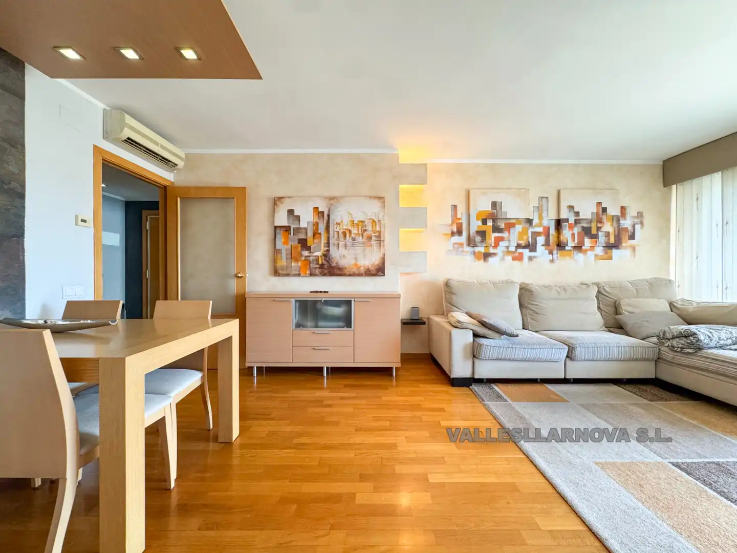 Sala d'estar de Pis en venda en Mollet del Vallès amb Aire condicionat, Calefacció i Parquet
