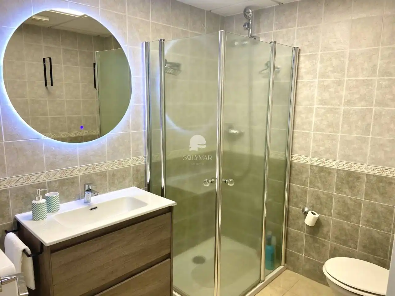 Badezimmer von Wohnung zur Miete in Vélez-Málaga mit Klimaanlage, Terrasse und Möbliert