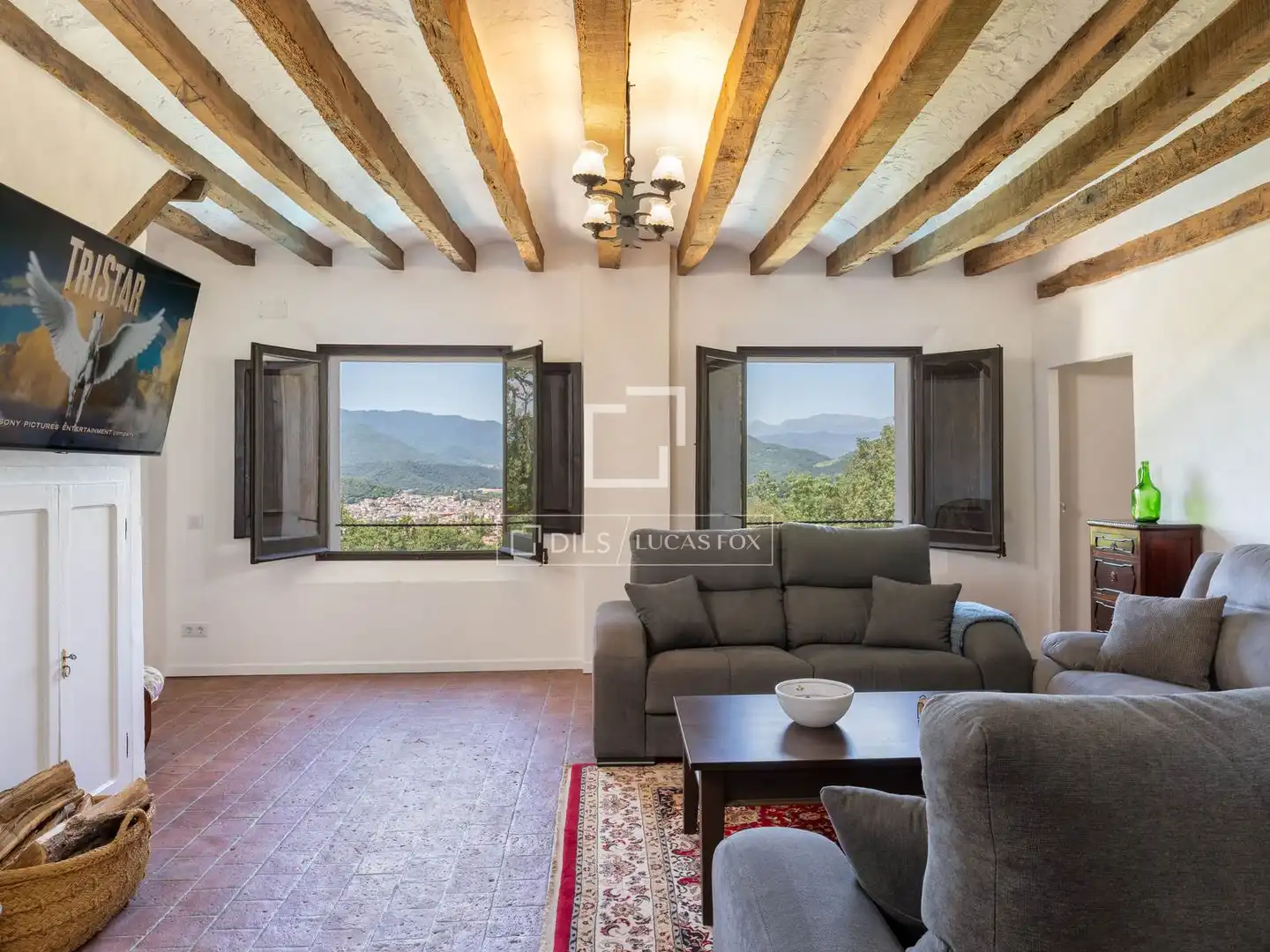 Sala d'estar de Finca rústica en venda en Vilademuls amb Aire condicionat, Jardí privat i Traster