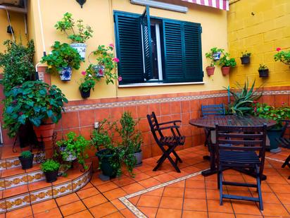 Terrassa de Casa adosada en venda en El Puerto de Santa María amb Aire condicionat, Jardí privat i Terrassa