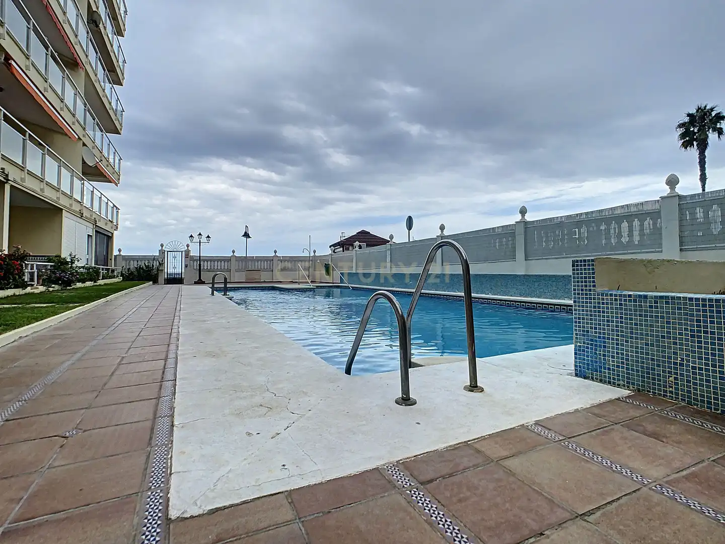 Swimming pool of Study for rent in Torremolinos  with Air Conditioner, Private garden and Furnished