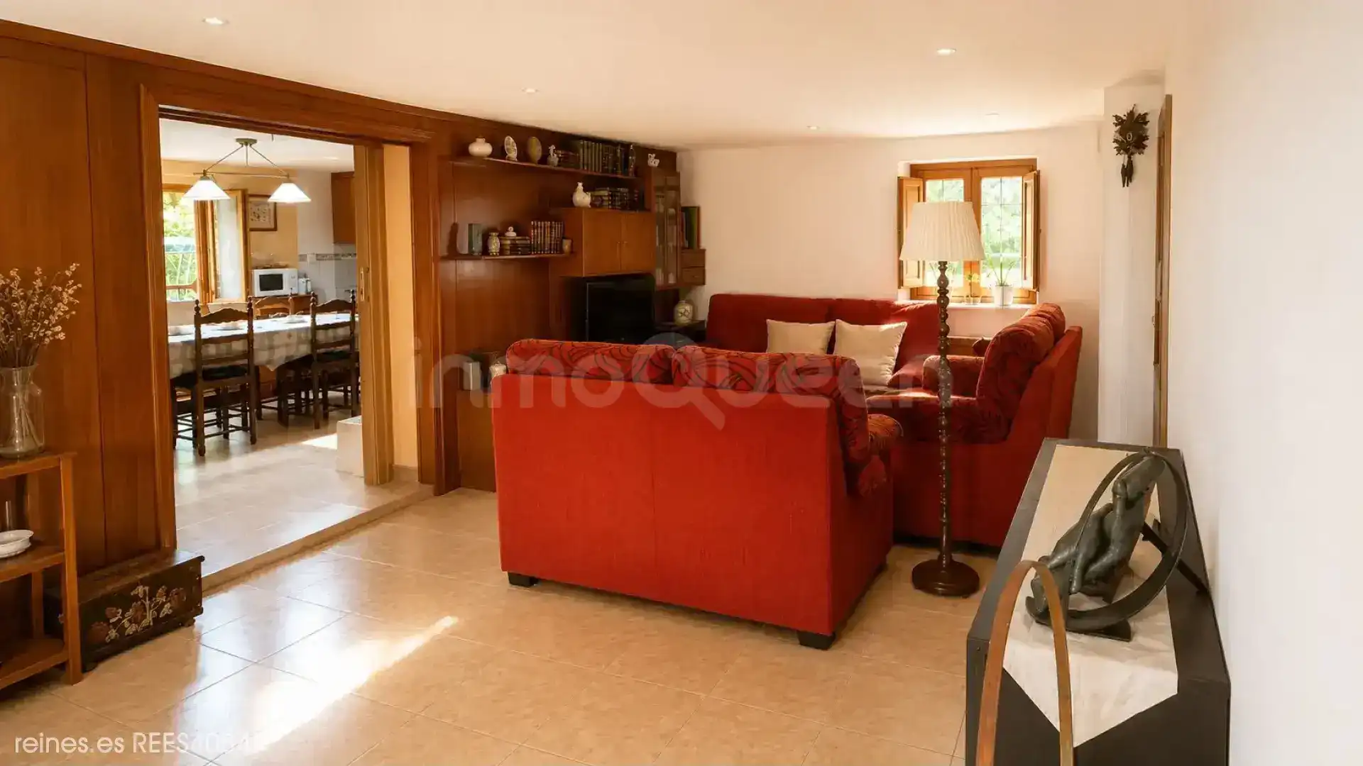 Sala d'estar de Casa o xalet en venda en San Mateo de Gállego amb Calefacció, Jardí privat i Terrassa